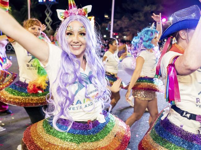 Sydney’s Gay and Lesbian Mardi Gras Parade is the designated WorldPride event this year, which should mean even more international tourists. Picture: Jeffrey Feng