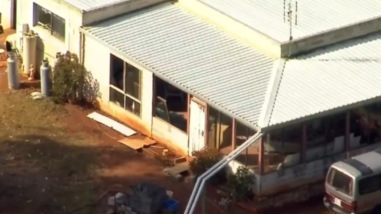 A woman in her 60s has died after the ceiling collapsed at her home in Queensland. Picture: Nine News