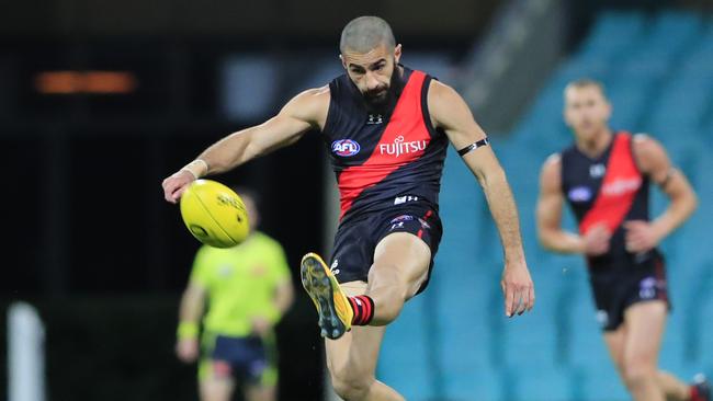 Adam Saad is one player who can spark the Bombers from defence. Picture: AAP Image