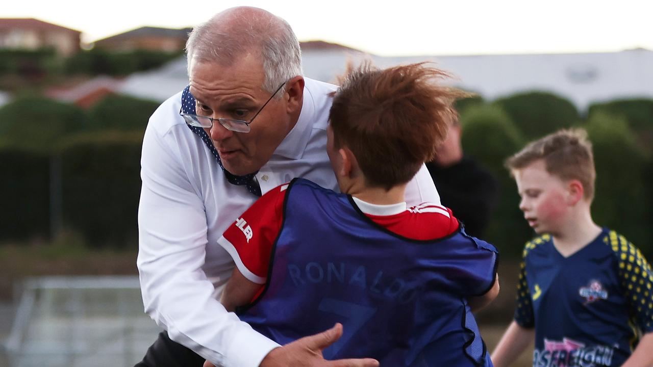 Luca Fauvette was clobbered by the PM. Picture: Asanka Ratnayake/Getty Images