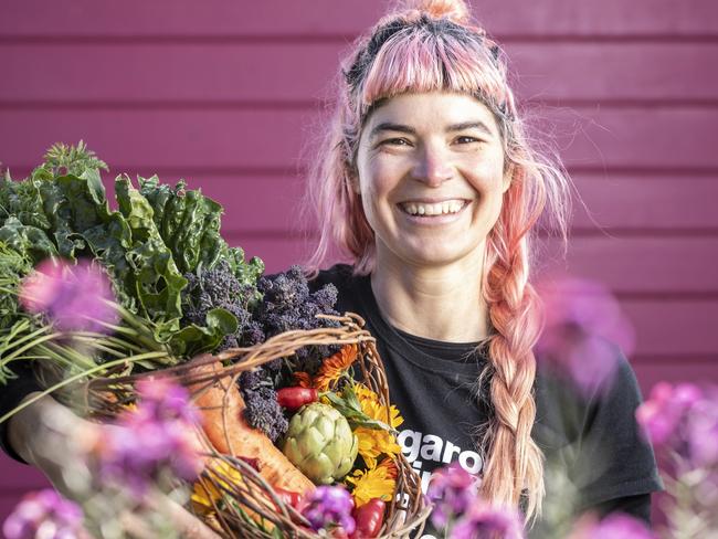 South Hobart’s Hannah Moloney has just published a new book called The Good Life: How to Grow A Better World, offering people practical advice on how to live happily and sustainably. Picture Eddie Safarik