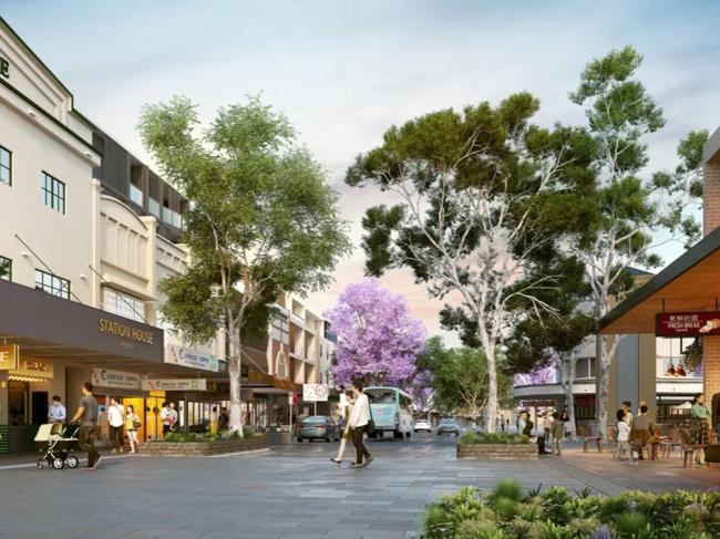 Artist impression of the proposed revitalised Campsie Town Centre.