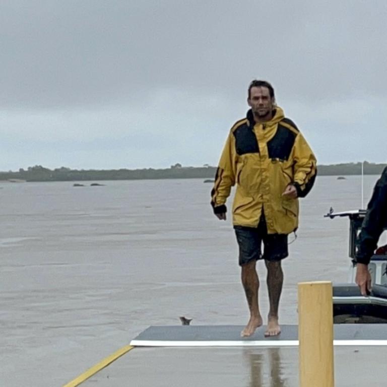 His boat drifted from his anchorage spot before sinking on Tuesday morning. Picture: Janessa Ekert