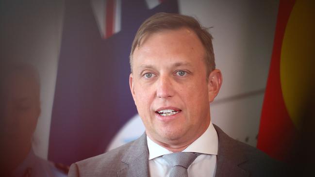 BRISBANE, AUSTRALIA - NewsWire Photos FEBRUARY 12, 2024: Queensland Premier Steven Miles during a press conference in Brisbane. Picture: NCA NewsWire/Tertius Pickard