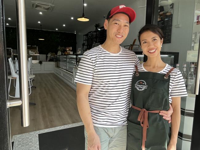 Tommy and Teresa Pham at the newly renovated French Hot Bread Shop in Maryborough.