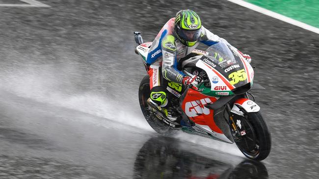 Wet weather has forced a schedule change for the MotoGP British Grand Prix. Pic: motogp.com