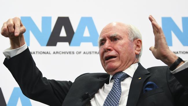 Former prime minister John Howard, December 11, 2018. Picture: Lukas Coch