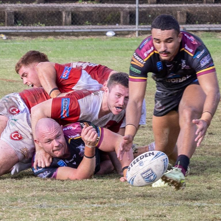 Martin Kennedy in action for the Hills Bulls. Picture: Christian Anstey