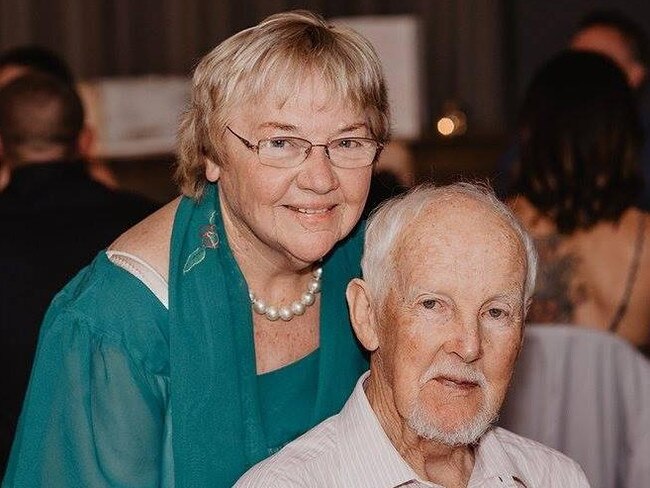 Veronica Coughlan and her late husband Patrick, who has been posthumously awarded with a prestigious Prostate Cancer Foundation of Australia Outstanding Contribution Award.