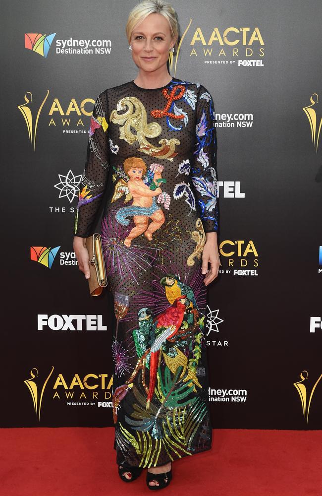 Marta Dusseldorp got creative with her dress for the night.