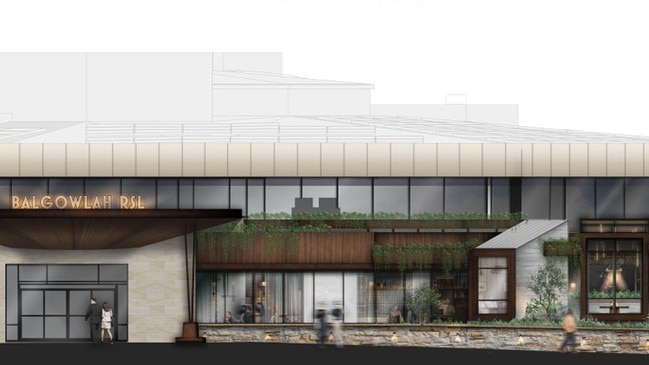 An artist's impression of proposed renovations to the Balgowlah RSL Memorial Club at Seaforth in 2024. Picture: DACCA Architecture