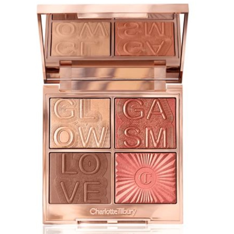 Even the shades are super similar, a bronze, a glow, a blush and a sheer shimmer. Picture: Supplied