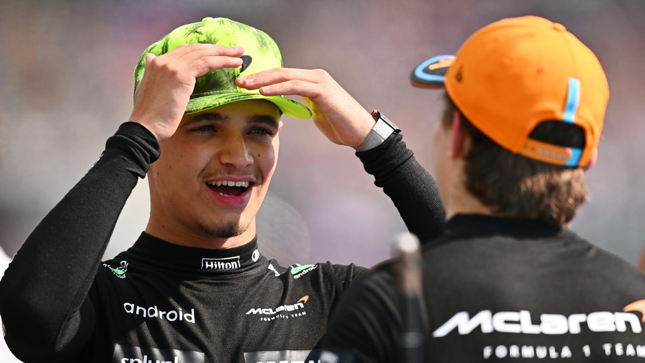 It was all smiles for the McLaren duo. (Photo by Dan Mullan/Getty Images)