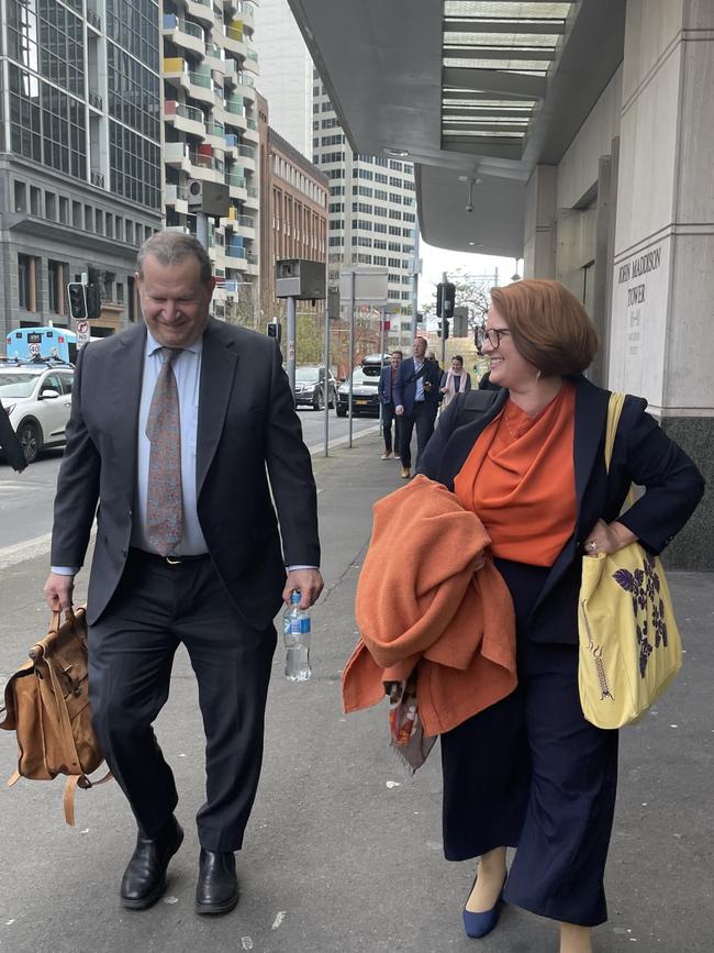 Solicitor James Ryan and Kellie Darley after the NCAT hearing.