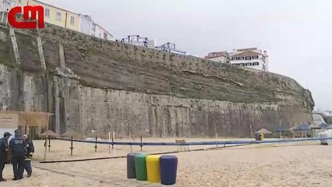 The couple was found dead early in the morning at a beach in the Portuguese town of Ericeira. Picture: Correio da Manhã