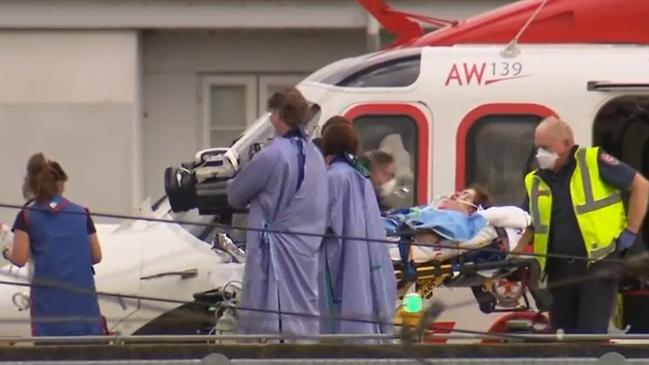 An Air Ambulance arriving at The Alfred, just one of the state’s outdated health services.