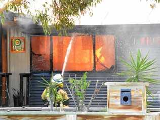 House fire on May St, Roma. Picture: Jorja McDonnell