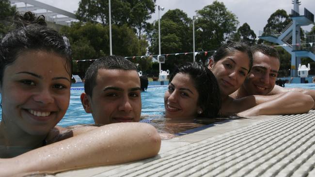 Swimmers cool off in the main pool on January 23, 2010. Picture: Krystle Wright