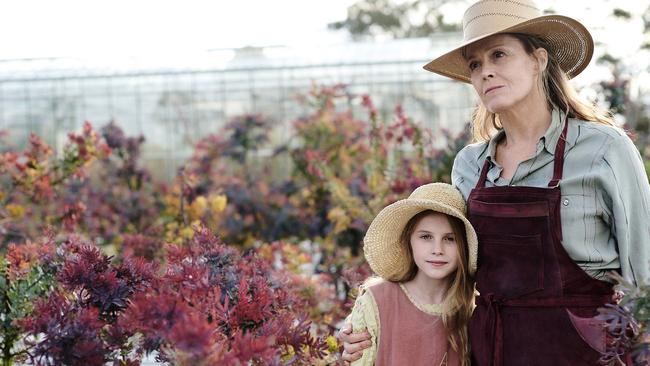 Alyla Browne with Sigourney Weaver in The Lost Flowers of Alice Hart. Picture: Prime Video