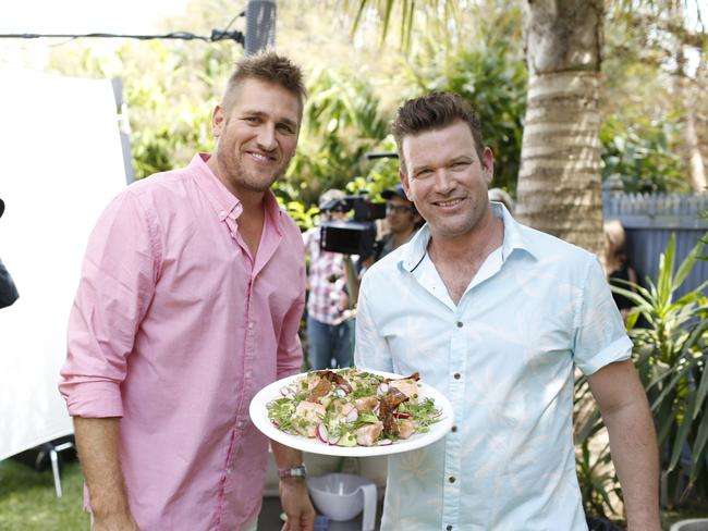 Best of mates ... Celebrity Chefs Curtis Stone &amp; Ben O'Donoghue. Picture: Coles Supermarkets/Steen Vestergaard