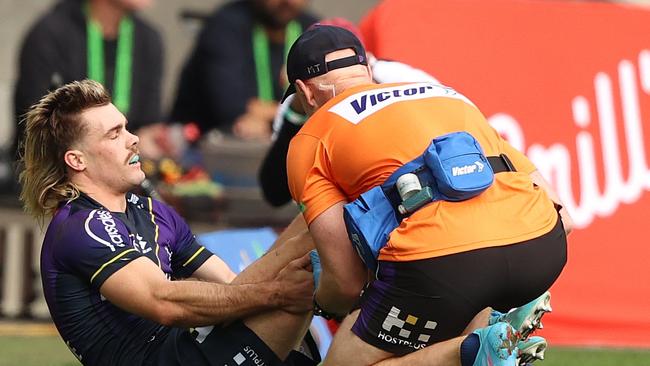 It was a frustrating year for Papenhuyzen, who also got injured against the Dragons. Picture: Robert Cianflone/Getty Images