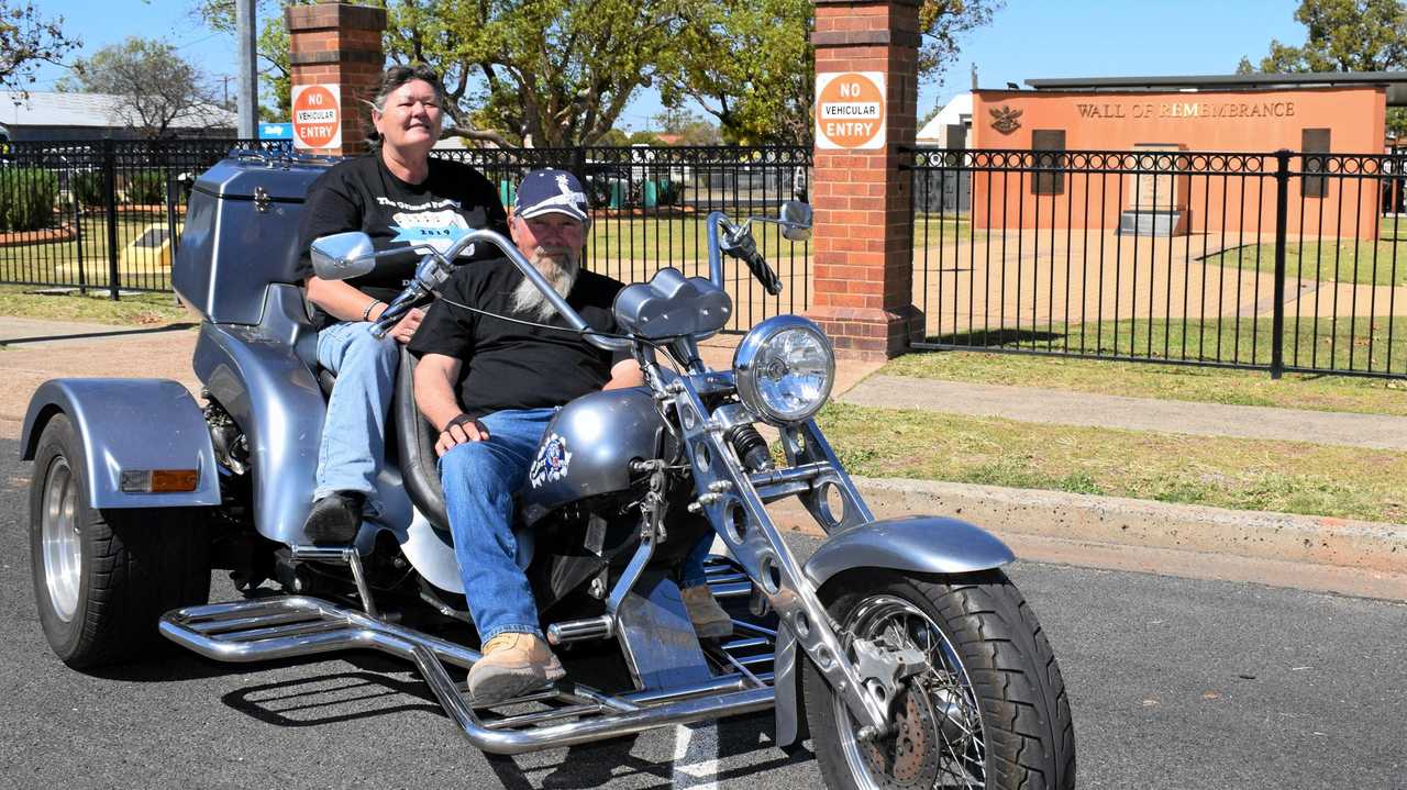 PLAYING THEIR CARDS RIGHT: Leeni and Jeff Davis have organised a charity poker run to help support Chris Grimes and his family through his second round of cancer treatment. Picture: Kate McCormack