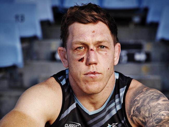 Embargoed for Friday 20 September 2024Cronulla Sharks media afternoon before they play North QLD in the semi final of the NRL this weekend.  Cameron McInnes pictured. Picture: Sam Ruttyn