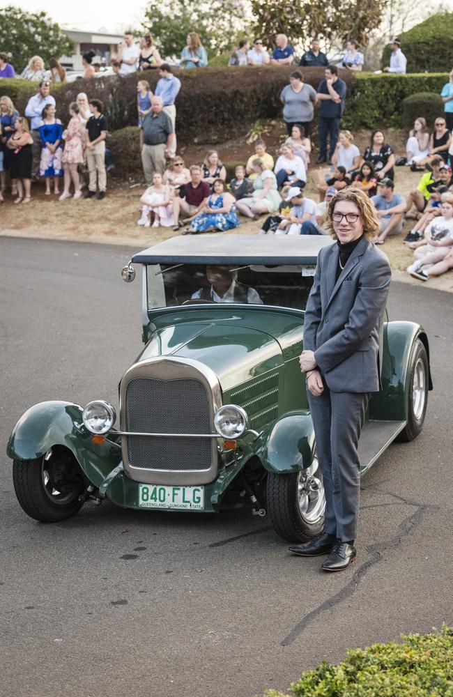 Ory Bruski at Harristown State High School formal at Highfields Cultural Centre, Friday, November 17, 2023. Picture: Kevin Farmer