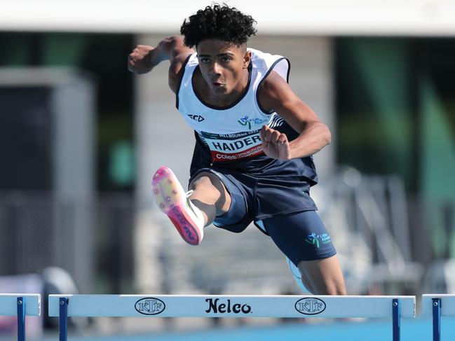 Action from the 2022 Australian Little Athletics Championships. Picture: Scott Sidley