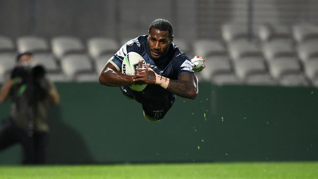 Melbourne will be without Fijian flyer Suliasi Vunivalu for a number of weeks. Picture: AAP Image/Joel Carrett