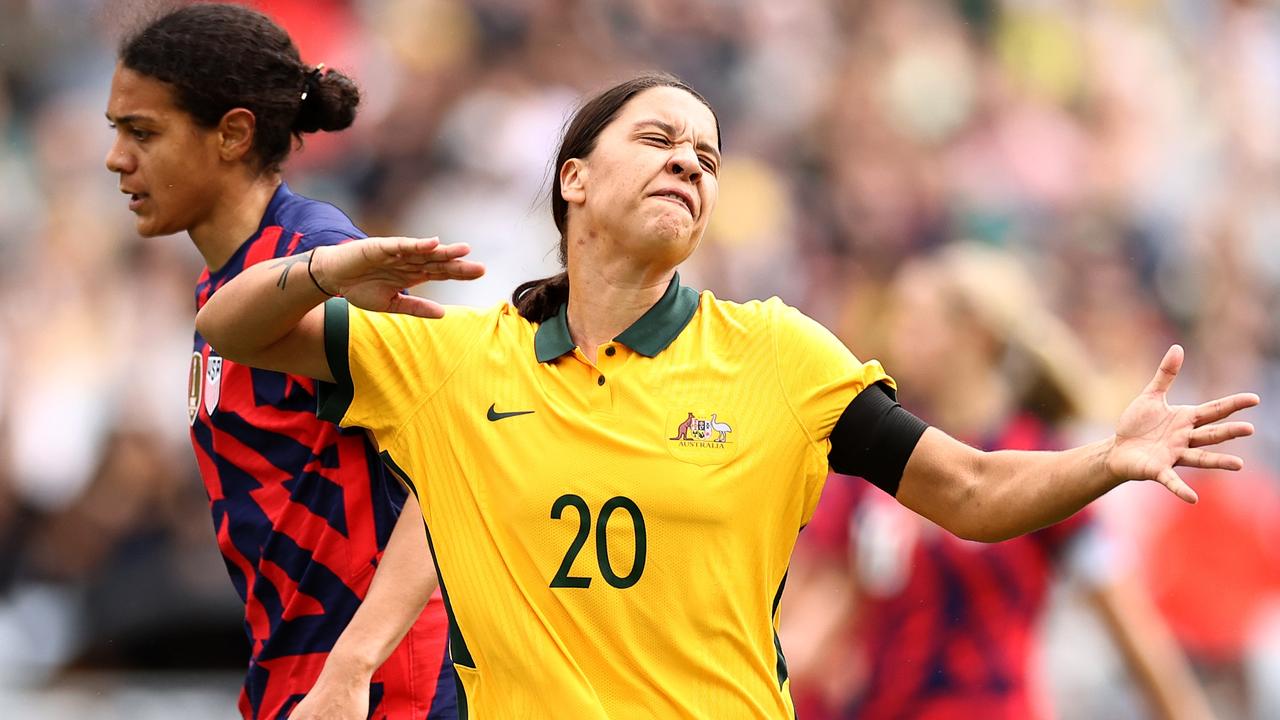 Sam Kerr didn’t get a look in. Photo by Cameron Spencer/Getty Images.