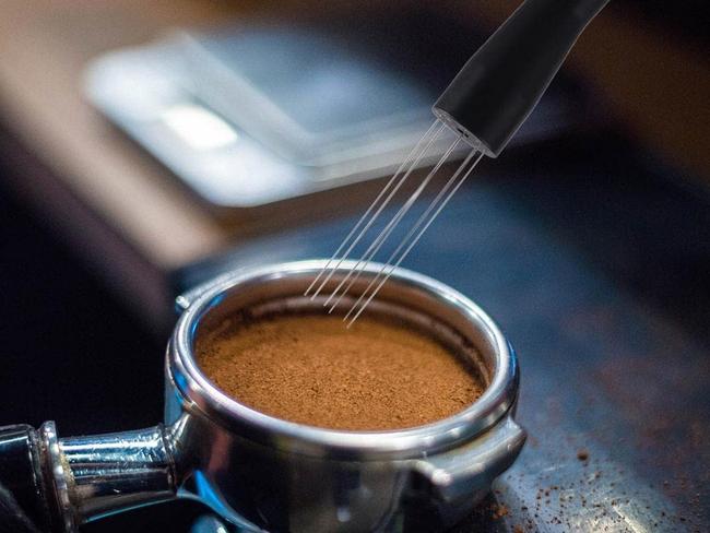 EMBARGO FOR TWAM 23 JULY 2022. FEE MAY APPLY. Dolity Needle Coffee Tamper. Source: Supplied