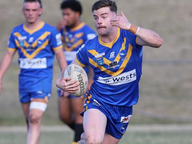 Joel Kingham during his stint with Campbelltown City in the Macarthur competition. Picture: Steve Montgomery