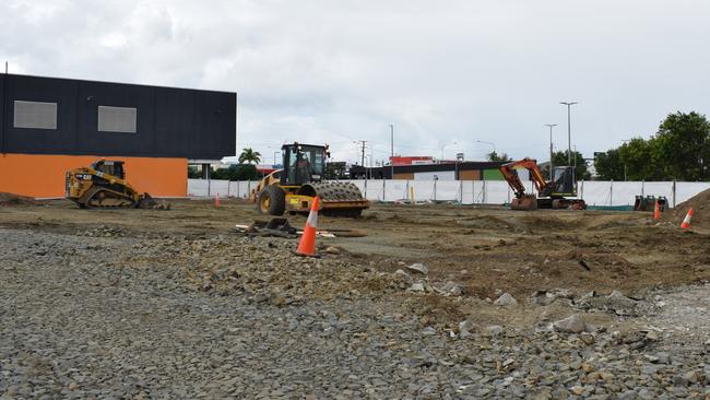 Construction work in late March. Picture: Aden Stokes