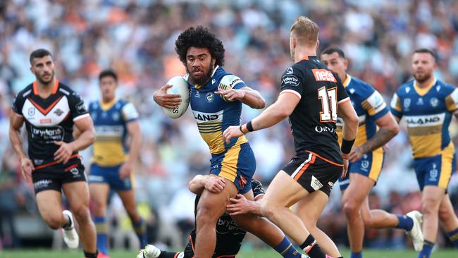 Isaiah Papali'i has been on fire for Parramatta. Picture: Mark Metcalfe/Getty Images