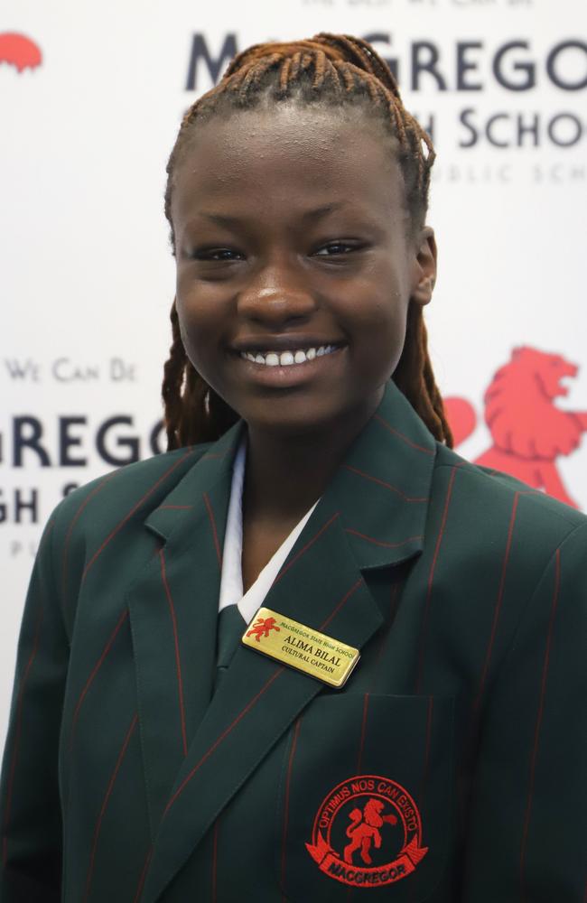 Alima Bilal, MacGregor State High School captain. Picture: Contributed