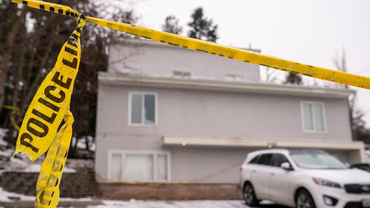 The house where four students were murdered in Moscow, Idaho. Picture: Getty Images via AFP