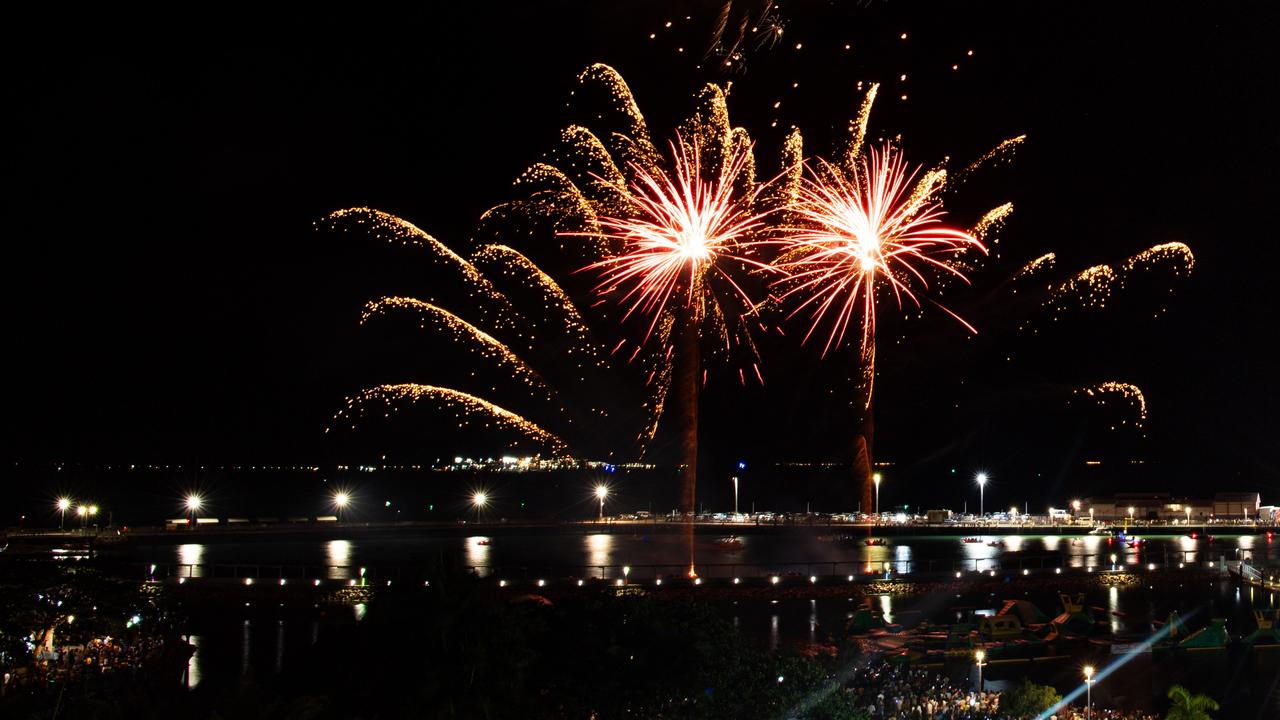 DARWIN, AUSTRALIA Sunday, 31 December, 2023:DARWIN NEW YEARS EVE 2023 9pm fireworks at Darwin Waterfront. Picture: Pema Tamang Pakhrin