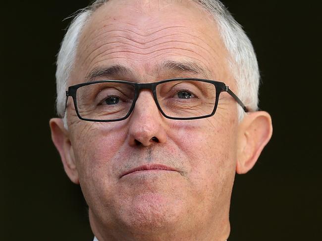 PM Malcolm Turnbull holding a press conference at Parliament House in Canberra. Picture Kym Smith