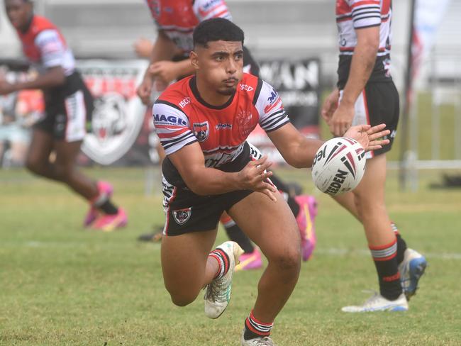 Kirwan State High School hosts St Patrick's College, Mackay, in round 1 of the 2025 Aaron Payne Cup. Picture: Evan Morgan