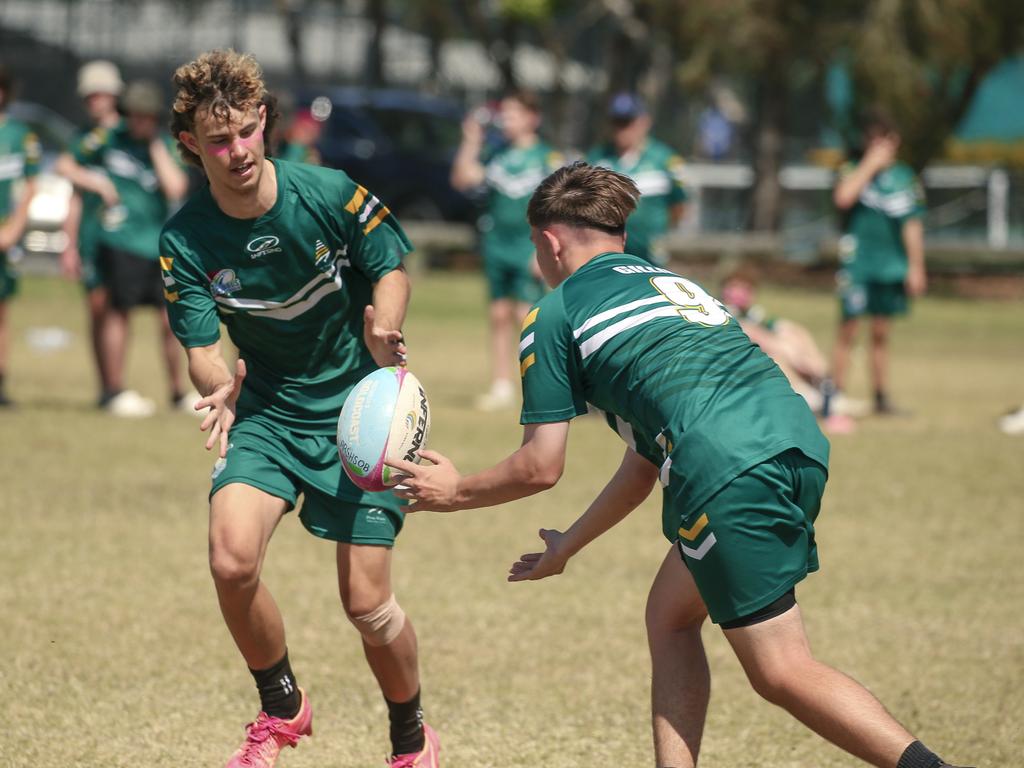 Iona College V Pine Rivers State High at the 2024 Gold Coast Titans All Schools Touch Football Picture: Glenn Campbell