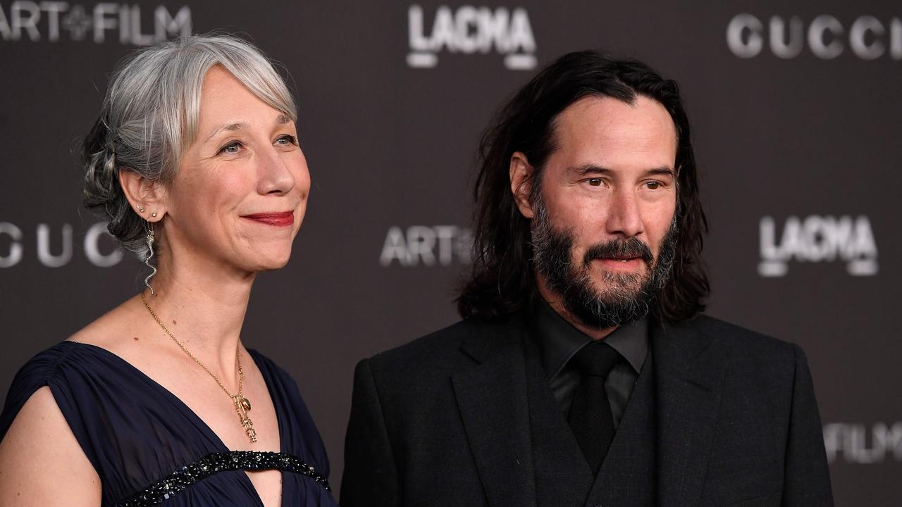 Alexandra Grant and Keanu Reeves. Picture: Getty/AFP