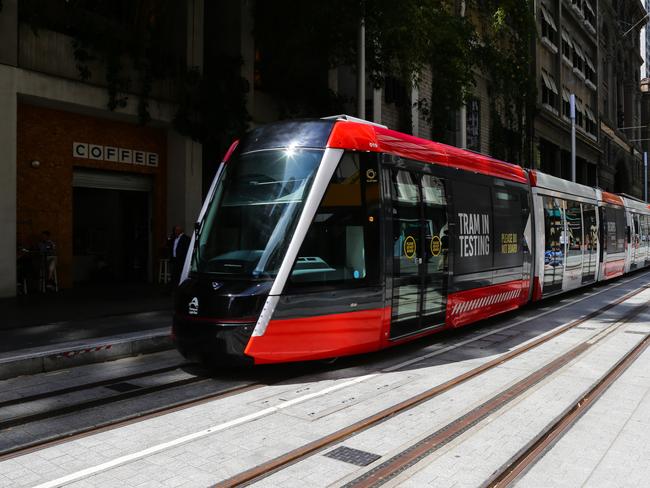 The CBD light rail is projected to be completed in December. Picture: Gaye Gerard