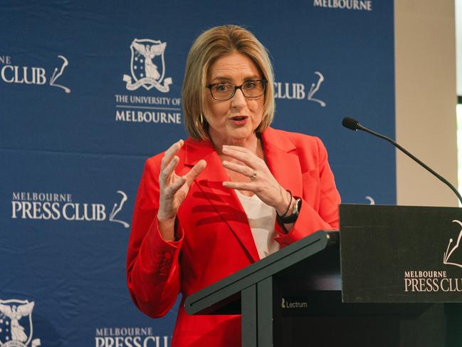 Premier Jacinta Allan made a historic formal apology in February. Picture: Melbourne Press Club