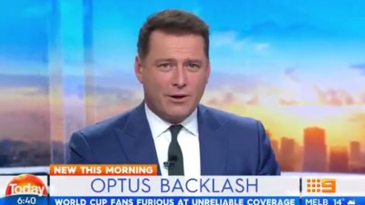 Karl Stefanovic labels Optus's World Cup streaming service 'hopeless'