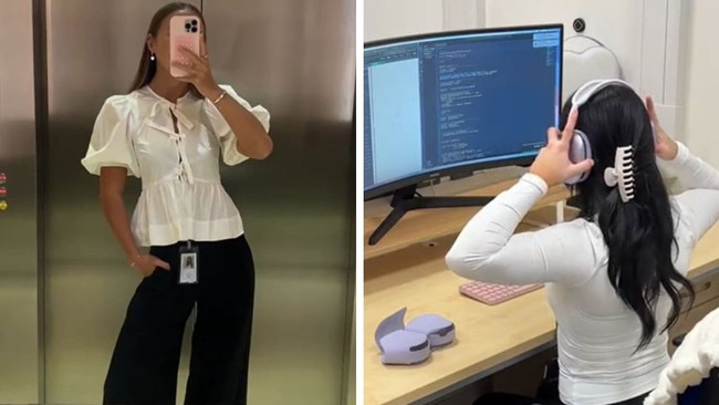 Diverse business people working at a modern office. Casually dressed workers in a busy open plan office.