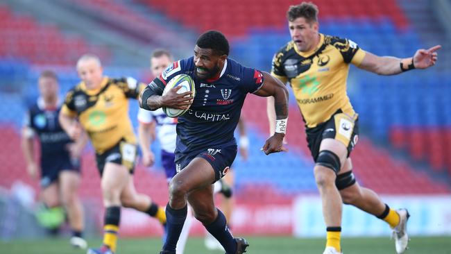 Marika Koroibete makes a break. Picture: Getty Images