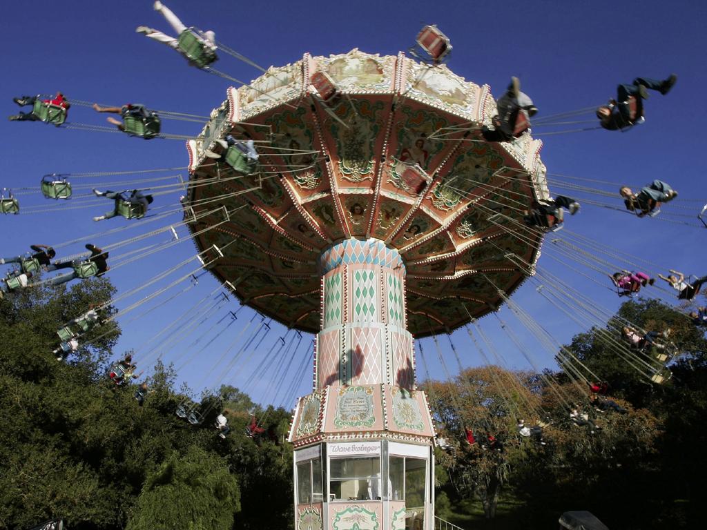 One of the amusement park attractions at his Neverland ranch. Picture: AP Photo/Mark J. Terrill 