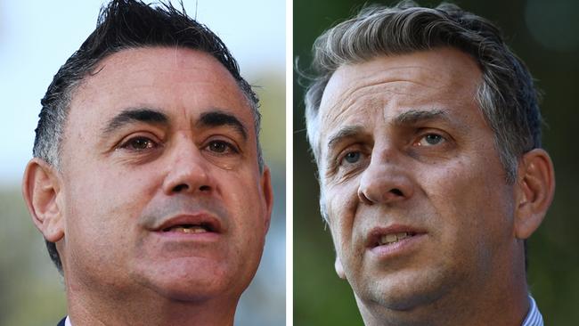 John Barilaro, left, and Andrew Constance