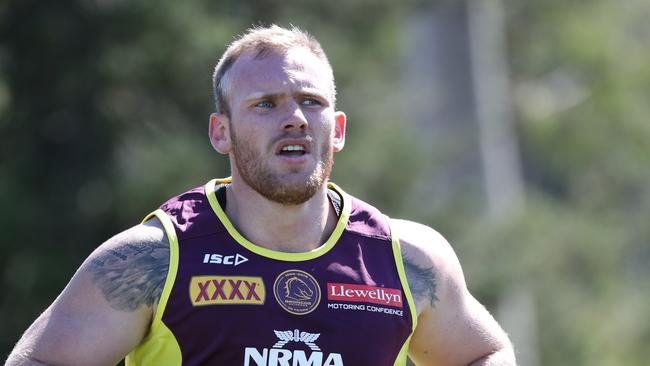 Matt Lodge will start at prop for the Broncos. Picture: Annette Dew